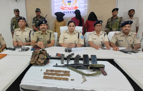 पुलिस की बड़ी कार्रवाई,कुख्यात उग्रवादी संगठन टीएसपीसी के तीन सक्रिय सदस्य हथियारों समेत गिरफ्तार