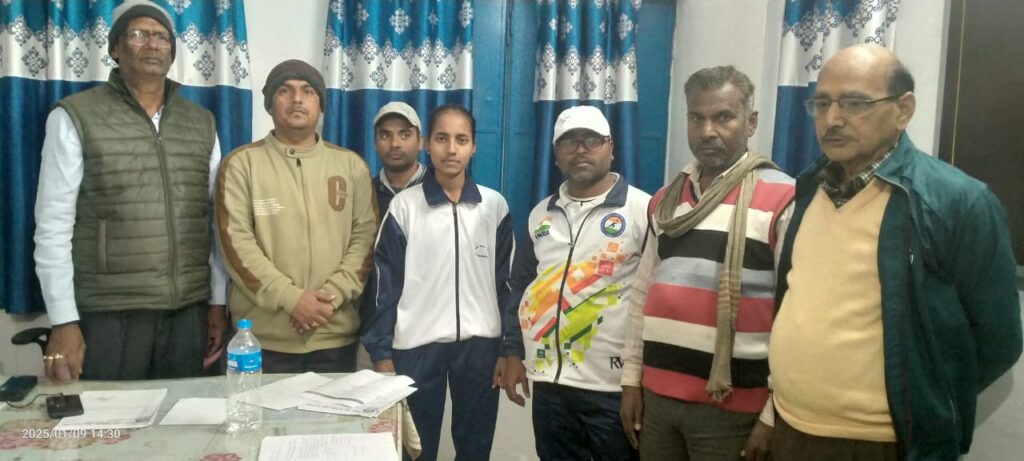 डिग्री कॉलेज में एथलेटिक्स चैंपियनशिप 2025 मेरठ में पलामू की चांदनी का चयन