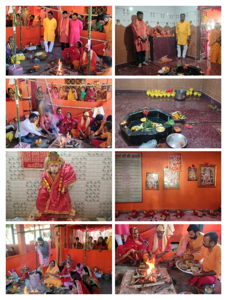 मां पार्वती व भगवान गणेश की प्राण प्रतिष्ठा हवन के साथ संपन्न